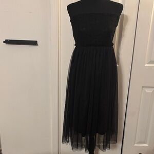 BLVD Classic Black Strapless Dress